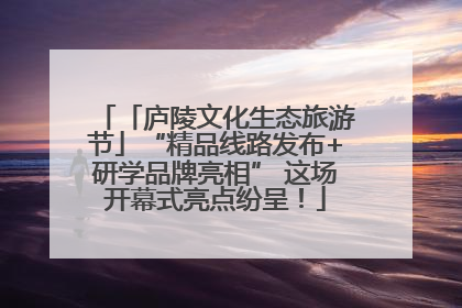 「庐陵文化生态旅游节」“精品线路发布+研学品牌亮相” 这场开幕式亮点纷呈！