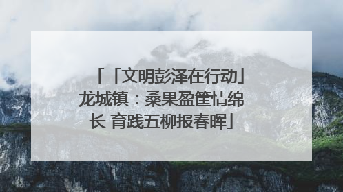 「文明彭泽在行动」龙城镇：桑果盈筐情绵长 育践五柳报春晖