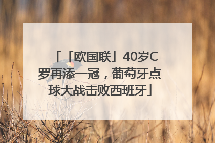 「欧国联」40岁C罗再添一冠，葡萄牙点球大战击败西班牙