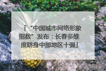 “中国城市网络形象指数”发布：长春多维度跻身中部地区十强