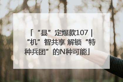 “县”定爆款107｜“机”智共享 解锁“特种兵团”的N种可能