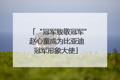 “冠军致敬冠军” 赵心童成为比亚迪冠军形象大使