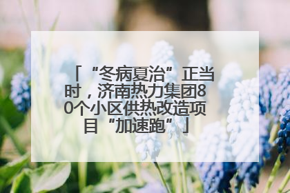 “冬病夏治”正当时，济南热力集团80个小区供热改造项目“加速跑”
