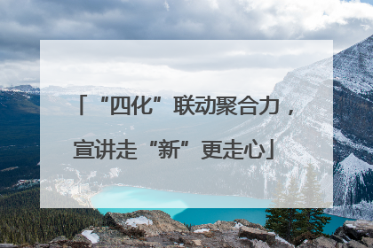 “四化”联动聚合力，宣讲走“新”更走心