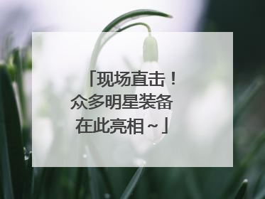 现场直击！众多明星装备在此亮相～