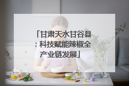 甘肃天水甘谷县：科技赋能辣椒全产业链发展