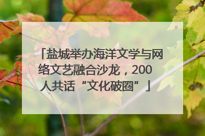 盐城举办海洋文学与网络文艺融合沙龙，200人共话“文化破圈”