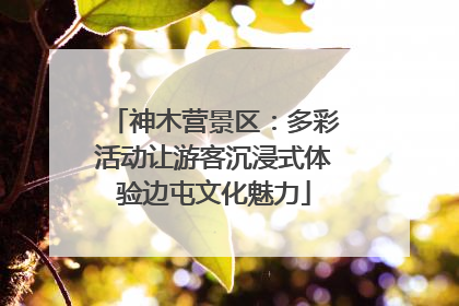 神木营景区：多彩活动让游客沉浸式体验边屯文化魅力