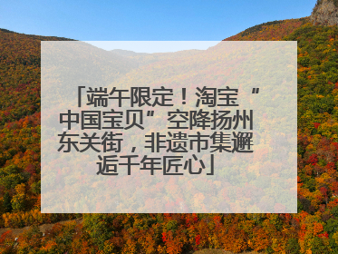 端午限定！淘宝“中国宝贝”空降扬州东关街，非遗市集邂逅千年匠心