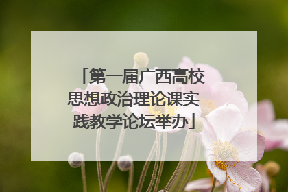 第一届广西高校思想政治理论课实践教学论坛举办