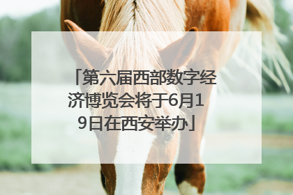 第六届西部数字经济博览会将于6月19日在西安举办