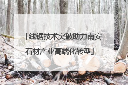 线锯技术突破助力南安石材产业高端化转型