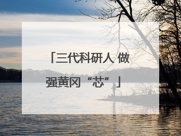 三代科研人 做强黄冈“芯”