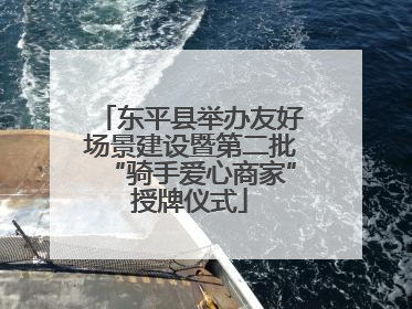 东平县举办友好场景建设暨第二批“骑手爱心商家”授牌仪式