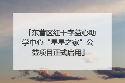 东营区红十字益心助学中心“星星之家”公益项目正式启用