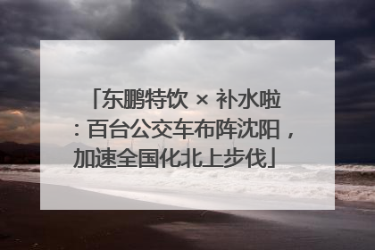 东鹏特饮 × 补水啦：百台公交车布阵沈阳，加速全国化北上步伐