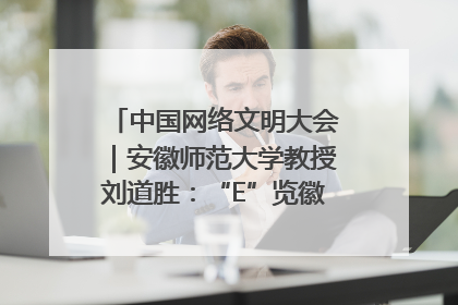中国网络文明大会｜安徽师范大学教授刘道胜：“E”览徽风，构筑中华民族共有精神家园
