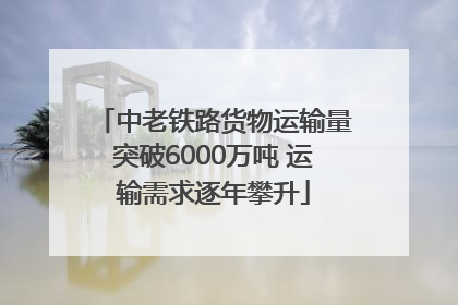 中老铁路货物运输量突破6000万吨 运输需求逐年攀升