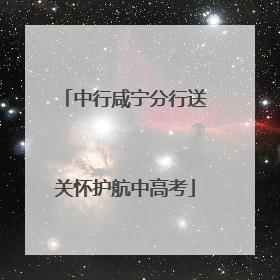 中行咸宁分行送关怀护航中高考