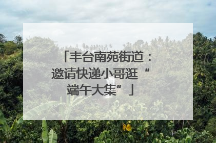 丰台南苑街道：邀请快递小哥逛“端午大集”