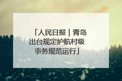 人民日报｜青岛出台规定护航村级事务规范运行