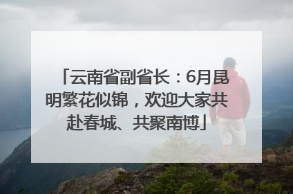 云南省副省长：6月昆明繁花似锦，欢迎大家共赴春城、共聚南博