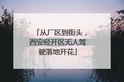 从厂区到街头，西安经开区无人驾驶落地开花