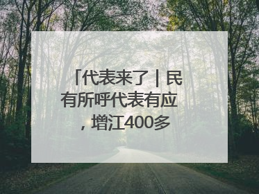 代表来了｜民有所呼代表有应，增江400多年古码头焕新
