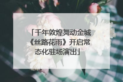 千年敦煌舞动金城《丝路花雨》开启常态化驻场演出