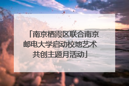 南京栖霞区联合南京邮电大学启动校地艺术共创主题月活动