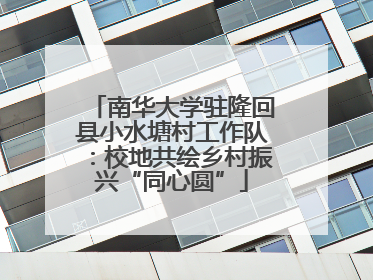 南华大学驻隆回县小水塘村工作队：校地共绘乡村振兴“同心圆”