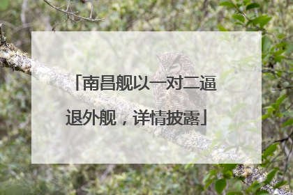 南昌舰以一对二逼退外舰，详情披露