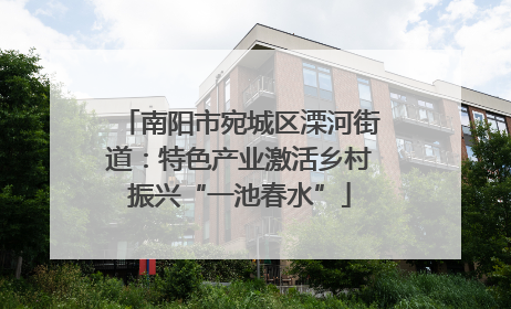 南阳市宛城区溧河街道：特色产业激活乡村振兴“一池春水”