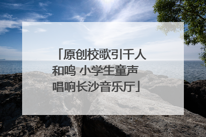 原创校歌引千人和鸣 小学生童声唱响长沙音乐厅