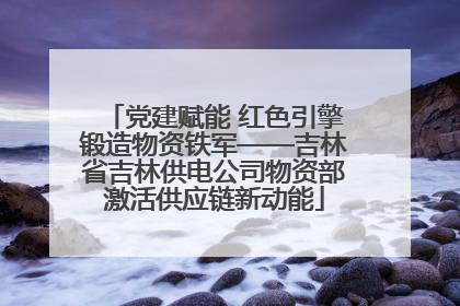 党建赋能 红色引擎锻造物资铁军——吉林省吉林供电公司物资部激活供应链新动能