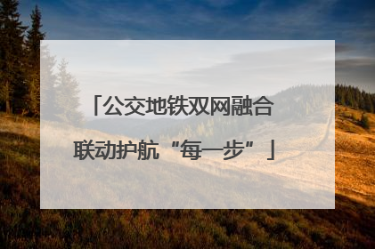 公交地铁双网融合 联动护航“每一步”