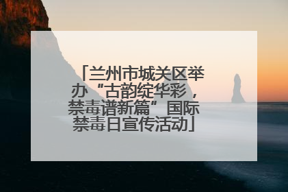 兰州市城关区举办“古韵绽华彩，禁毒谱新篇”国际禁毒日宣传活动