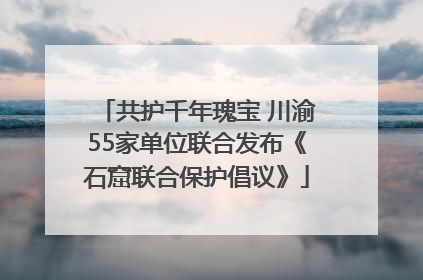 共护千年瑰宝 川渝55家单位联合发布《石窟联合保护倡议》