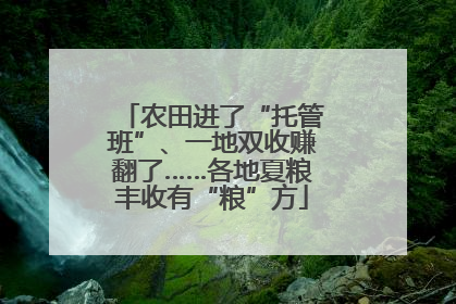 农田进了“托管班”、一地双收赚翻了……各地夏粮丰收有“粮”方