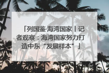 列国鉴·海湾国家丨记者观察：海湾国家努力打造中东“发展样本”