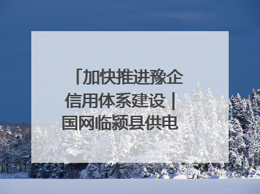 加快推进豫企信用体系建设｜国网临颍县供电公司开展电力行业信用企业现场咨询访谈工作