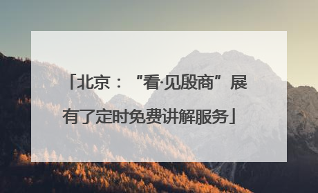 北京：“看·见殷商”展有了定时免费讲解服务