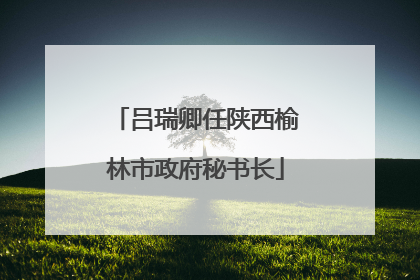 吕瑞卿任陕西榆林市政府秘书长