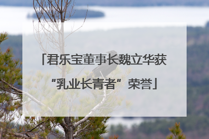 君乐宝董事长魏立华获“乳业长青者”荣誉