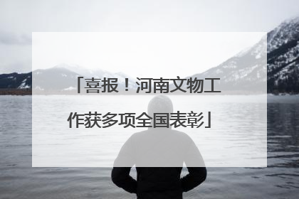 喜报！河南文物工作获多项全国表彰