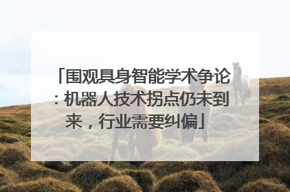 围观具身智能学术争论：机器人技术拐点仍未到来，行业需要纠偏