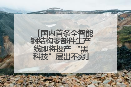 国内首条全智能钢结构零部件生产线即将投产 “黑科技”层出不穷