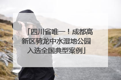 四川省唯一！成都高新区骑龙中水湿地公园入选全国典型案例