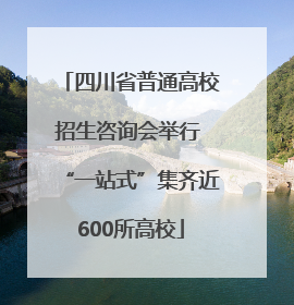 四川省普通高校招生咨询会举行 “一站式”集齐近600所高校