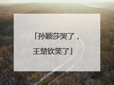 孙颖莎哭了，王楚钦笑了